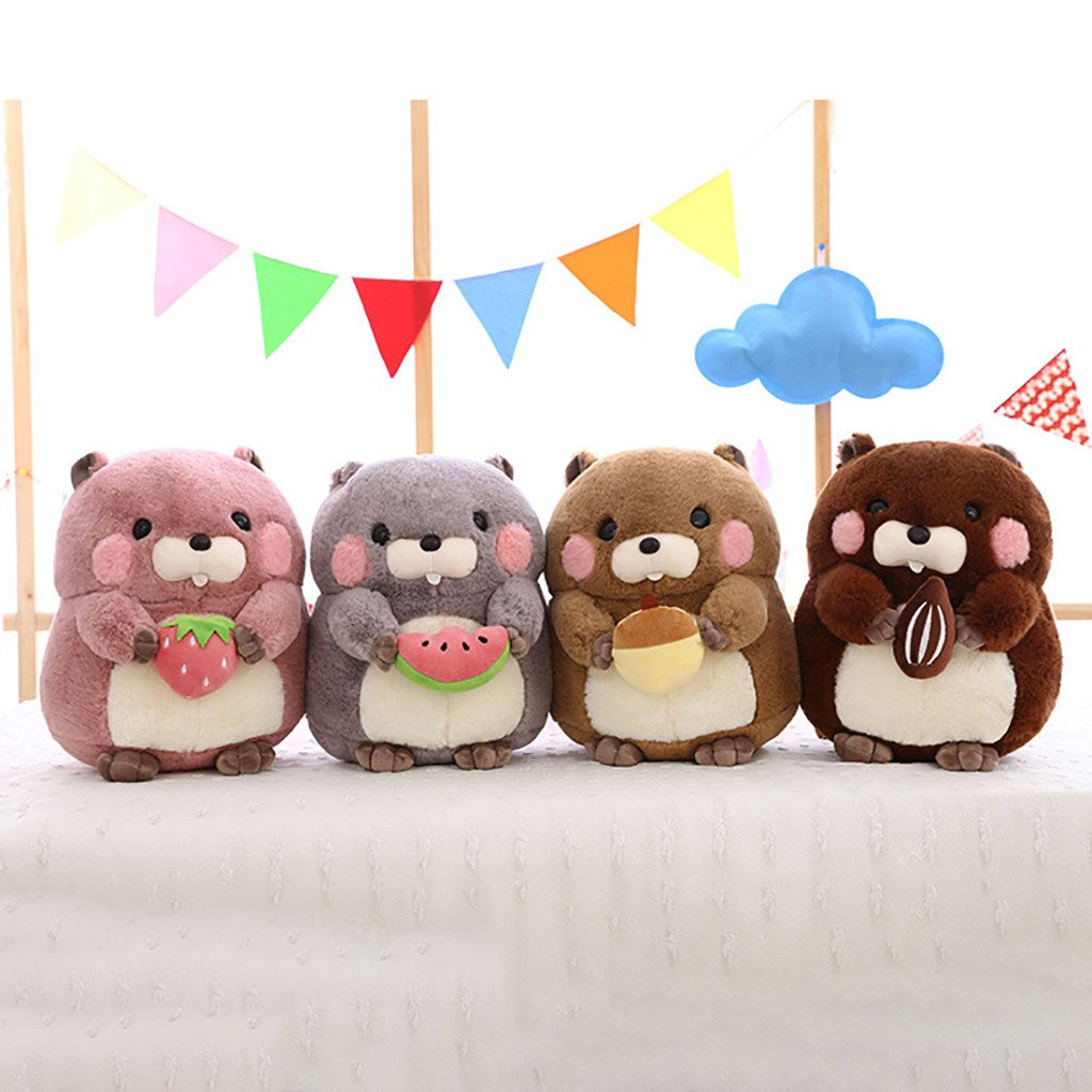 Stuffed   Toys   Adorable   fluffy   Groundhog   Woodchuck   kids   gift s