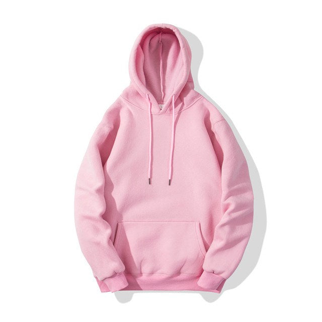 2021   Pink   Men   Hoodies   Casual   Hoodie   Thick   Warm   Sweat shirt s